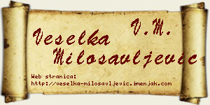 Veselka Milosavljević vizit kartica